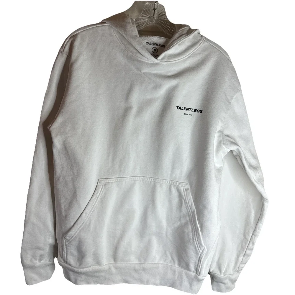 Talentless White Hoodie Smalll